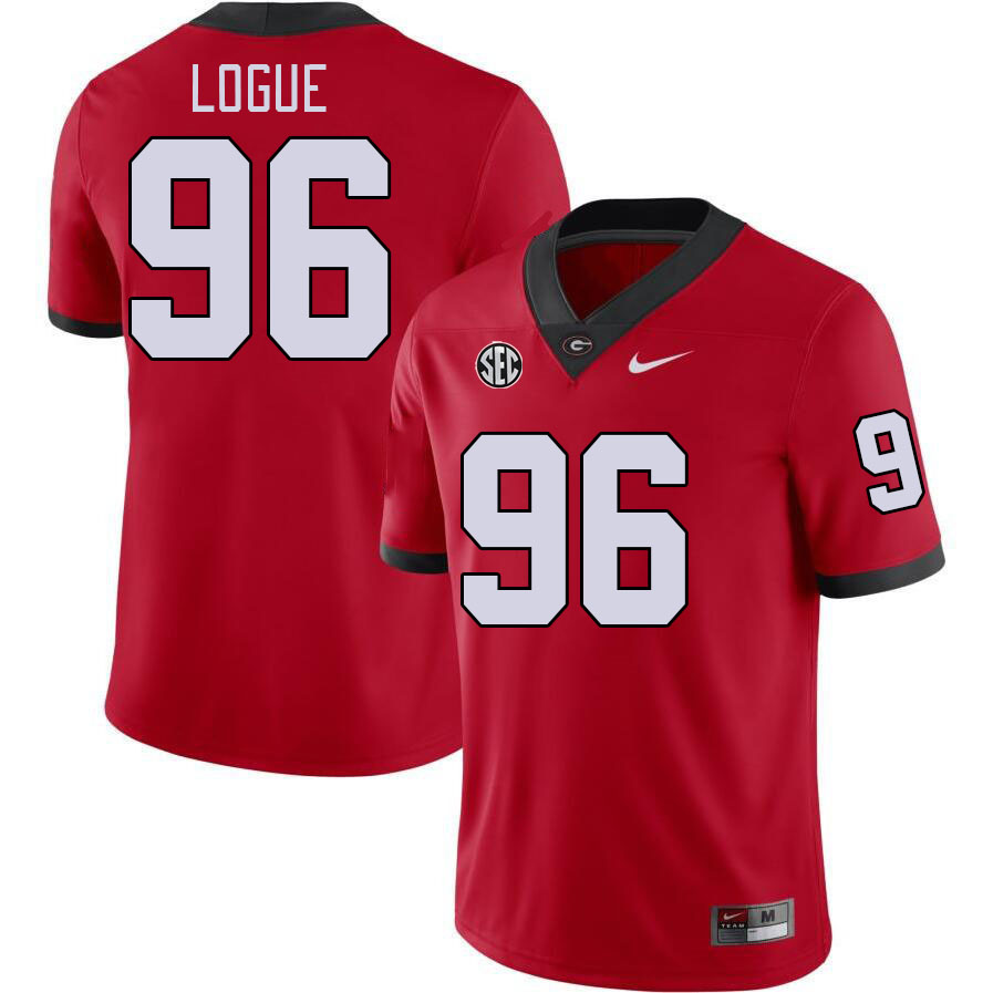 Men #96 Zion Logue Georgia Bulldogs College Football Jerseys Stitched-Red